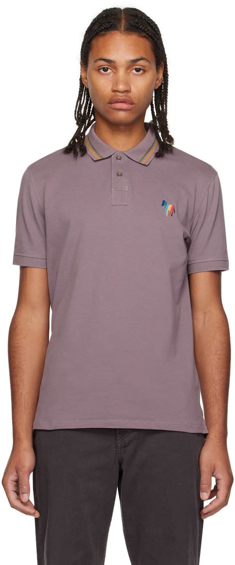 Purple Broad Stripe Zebra Polo By PS By Paul Smith On Sale