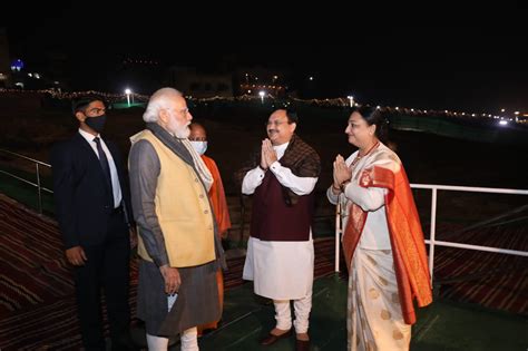 Honble Bjp National President Shri J P Nadda Participating In Ganga