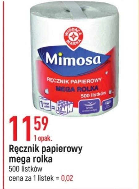 Ręcznik papierowy Mimosa promocja E Leclerc Ding pl