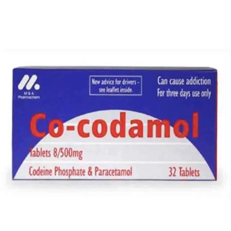 Co Codamol 8mg500mg 32 Tablets The Health Pharmacy