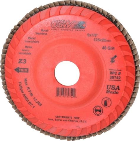 Cgw Abrasives Grit Center Hole Type Ceramic Flap Disc