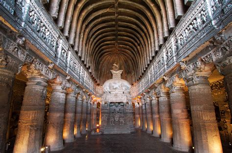 Chaitya griha - Ajanta Caves, India. : pics