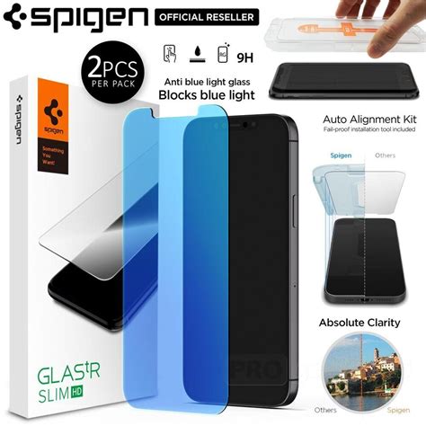 Spigen Glastr Ez Fit Anti Blue 2pcs Screen Protector For Iphone 13