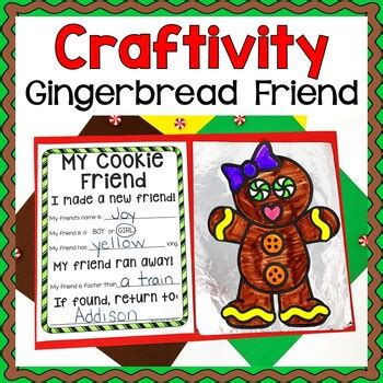 Gingerbread Craftivity Gingerbread Man Writing Activity And Craft