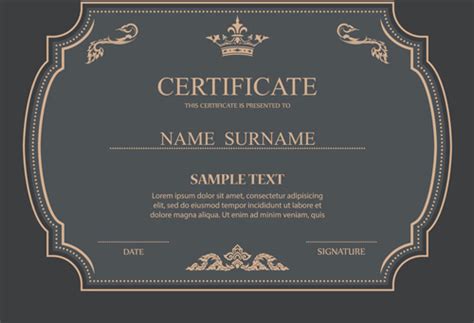 Certificate Seal Template Free Vector Download 26086 Free Vector For