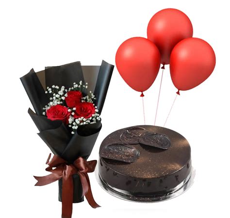 Chocolate Mousse Cake Combo | Free Delivery | Carmel Flowers