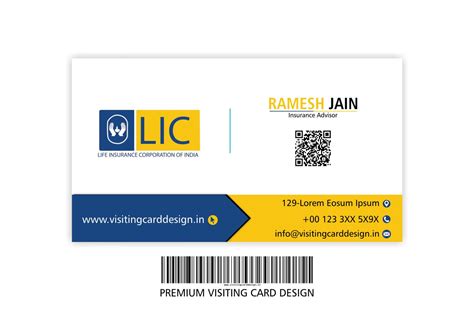 Lic Visiting Cards Design in Cdr Free download 2021