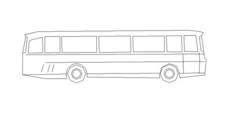 Bus Elevation 2d View Cad Drawing In Autocad File Cadbull