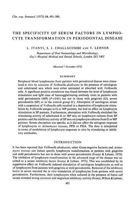 PDF CYTE TRANSFORMATION IN PERIODONTAL DISEASE DOKUMEN TIPS