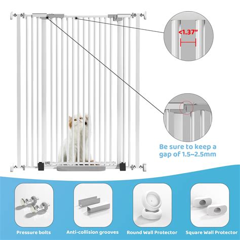 Snapklik.com : Uuoeebb 51.18" Extra Tall Cat Gate For Doorways, 29.5