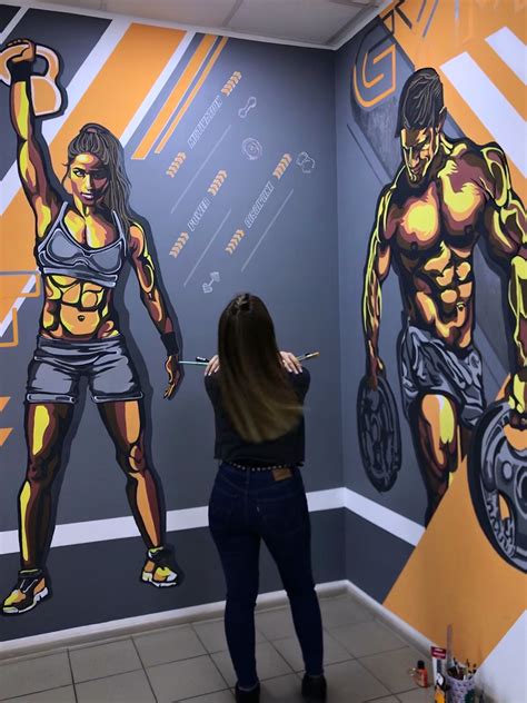 Creative Wall Painting 3d Wall Painting Wall Art Dream Home Gym At