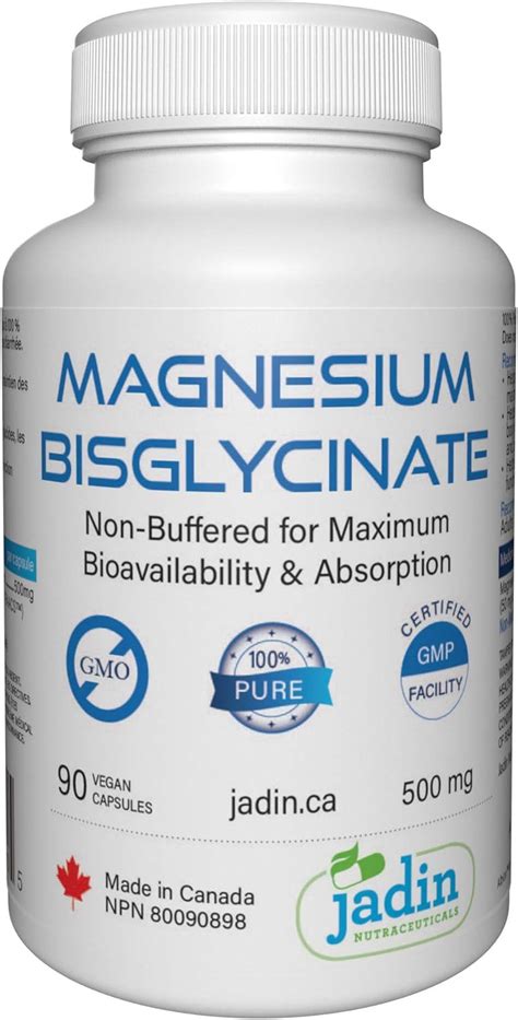 Bisglycinate de magnésium 500 mg Pur Sans remplissages Non