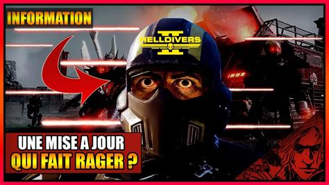 Information Une Mise A Jour Qui Fait Rager Les Joueurs Sur Helldivers