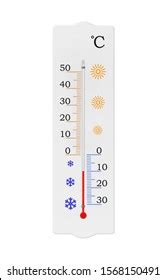 Celsius Scale Meteorology Thermometer Isolated On Stock Photo ...