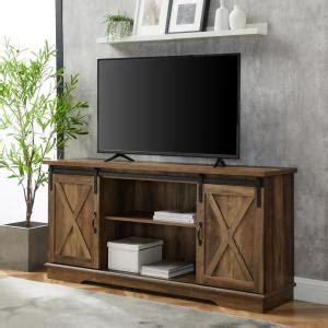 Walker Edison Furniture Company 52 In Rustic Oak Composite TV Stand 56