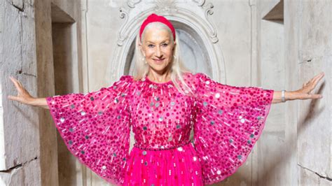 Helen Mirren Leaves Italy Tickled Pink In A Stunning Sequin Dress At