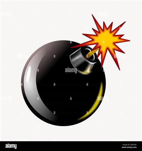 Explosive bomb clipart, illustration vector Stock Vector Image & Art ...