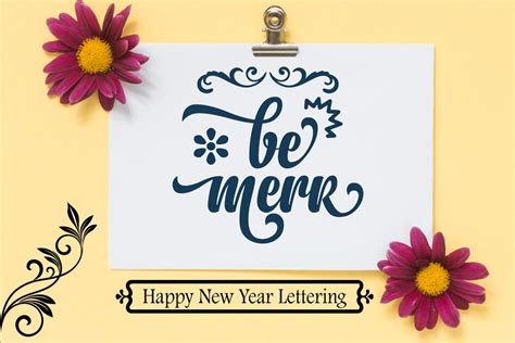 Happy New Year Lettering Design Graphic by DesignHub99 · Creative Fabrica