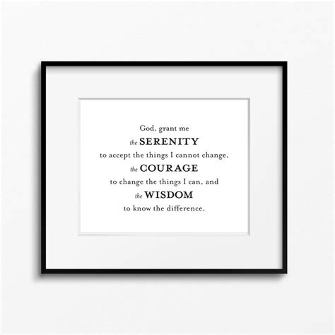 Serenity Prayer Printable Wall Art — The Handcrafted Story