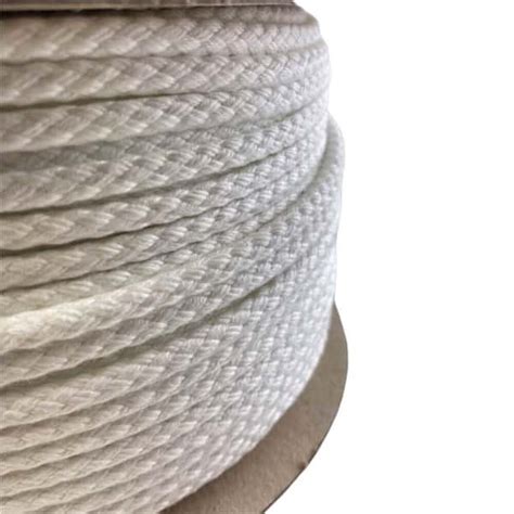 5mm Plait Matt White Braided Polyester Rope X 100 Metres