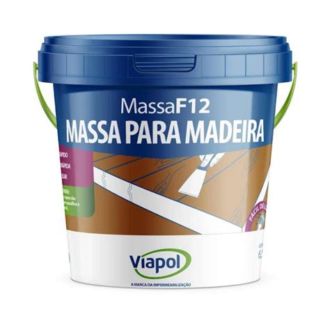 Massa Reparo F 12 Para Madeira 16 Kg Viapol Shopee Brasil