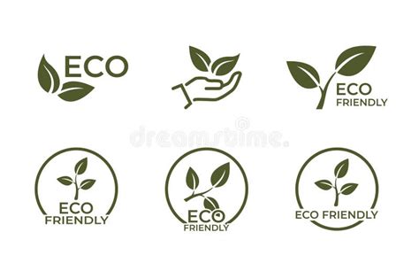 Conjunto De Iconos Respetuosos Con El Medio Ambiente Símbolo Ecológico