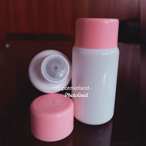 Jual Botol Ml Pet Plastik Putih Klem Rapat Ulir Pink Shopee Indonesia