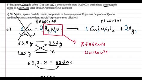 Estequiometria Reagente Limitante E Em Excesso Al M De Rendimento Da