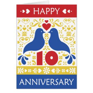 Happy 10th Anniversary Cards | Zazzle