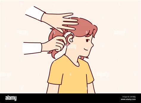 Child Hearing Aid Stock Vector Images Alamy