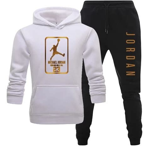 New Tracksuit Men Sets Hh Print Hooded Sweatshirts Set Fleece Hoodies