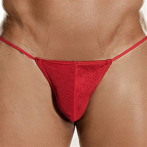 Mens G String Thong Bulge Pouch Panties Micro Bikini T Back Underwear