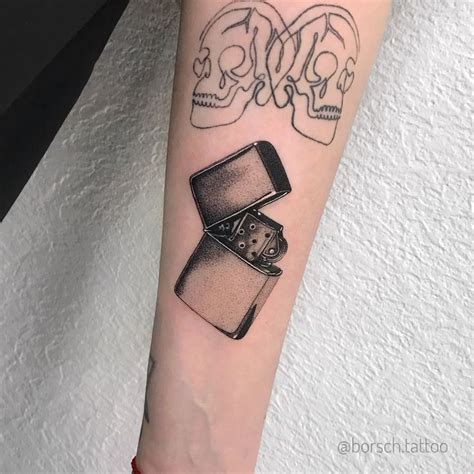 Small Realistic Tattoo Zippo Lighters Tatuajes Interesantes Tatuajes