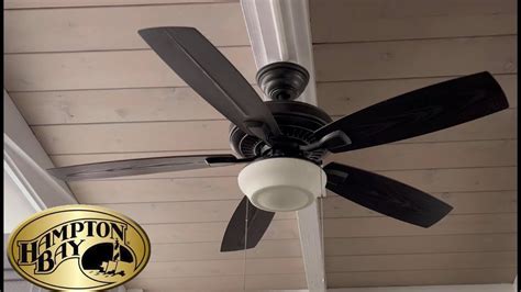 From The Archives Hampton Bay Gazebo Ii Plus Ceiling Fan Youtube