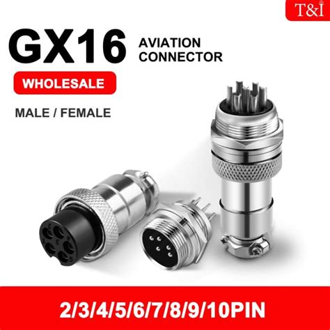 Gx Male And Female Aviation Plug Socket Connector Gx