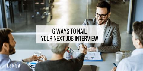 Ways To Nail Your Next Job Interview Lensa Insights