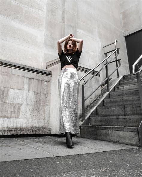 Silver Sequin Maxi Skirt Warehouse Ashish Silver Sequin Skirt Skirts