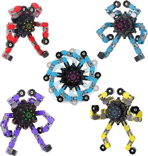 5 Transformable Chain Fidget Spinners Creative