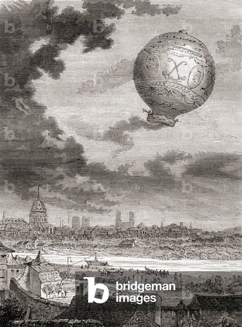 Image of The first untethered balloon flight by Jean François Pilâtre