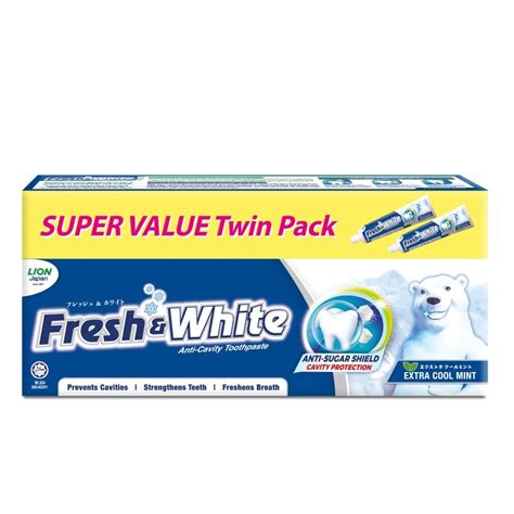 Fresh And White Extra Cool Mint 2 X 225g Watsons Malaysia