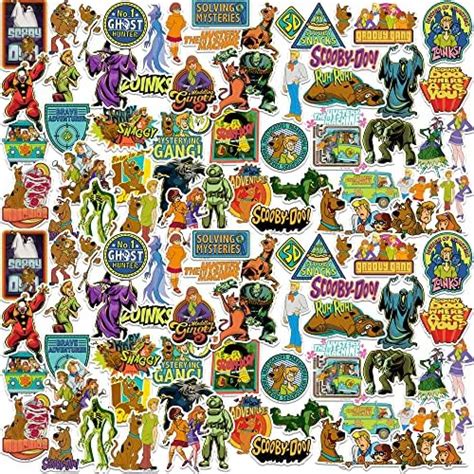 Scooby Doo Sticker Pack Die Cut Vinyl Large Deluxe Stickers