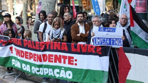 Pro-Palestinian protests in Lisbon draw ire from Israeli embassy - Euractiv