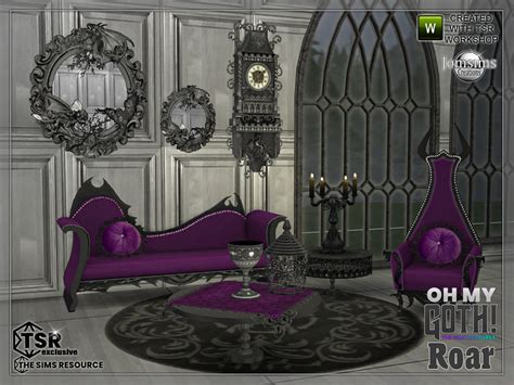 The Sims Resource Oh My Goth Roar Livingroom