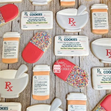 Pharmacy Decorated Sugar Cookies 1 Dozen Pharmacist Etsy