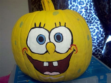 Spongebob Pumpkin Pumpkin Projects Halloween House Decoration