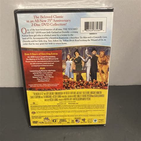 The Wizard Of Oz 75th Anniversary 2 Discs Judy Garland DVDs Sealed