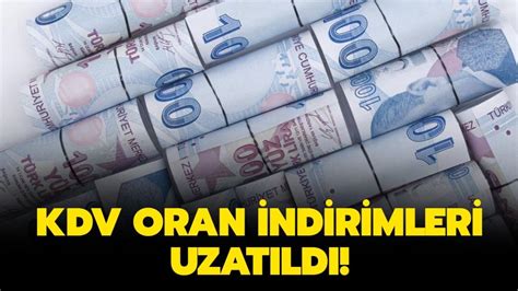 2021 KDV oran indirimleri ne zaman sona erecek KDV indirimi kaç ay