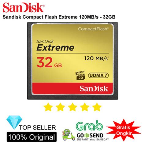 Jual Sandisk Memory Card Cf Compact Flash Extreme 120mbs 32gb