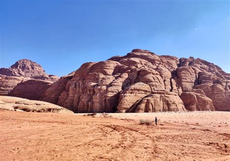 Wadi Rum Rocce Di Arenaria Nel Deserto Imagen De Archivo Imagen De