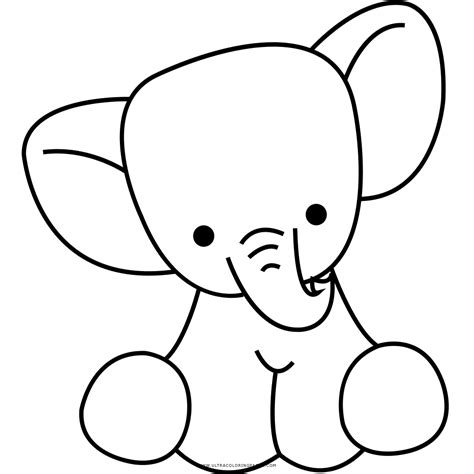 Dibujo Elefante Para Colorear E Imprimir